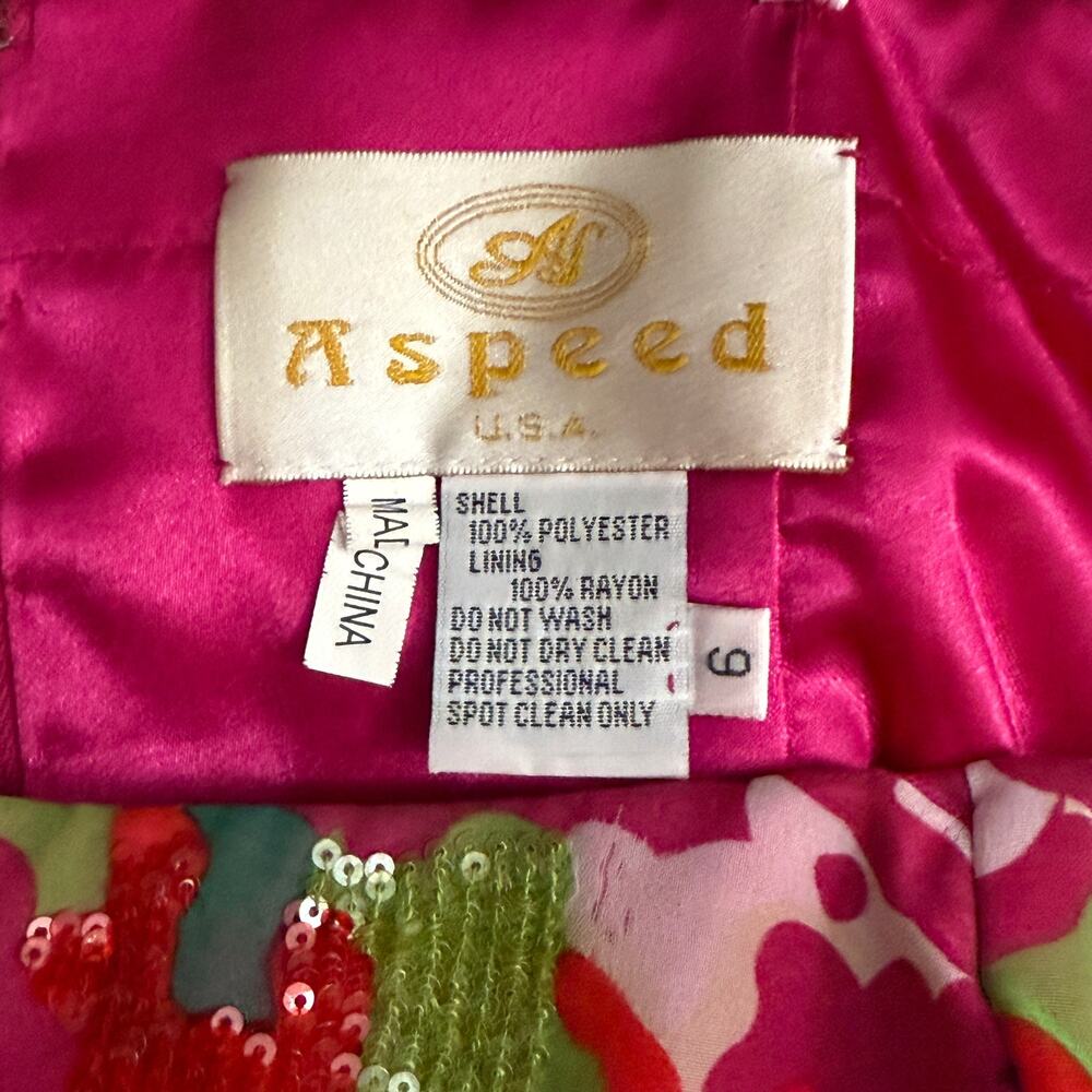 Aspeed Strapless Gown With Sequins Size 6 - image 3